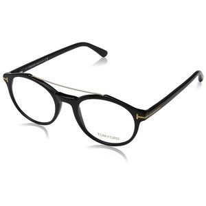 Tom Ford Clear Shiny Black Eyeglasses